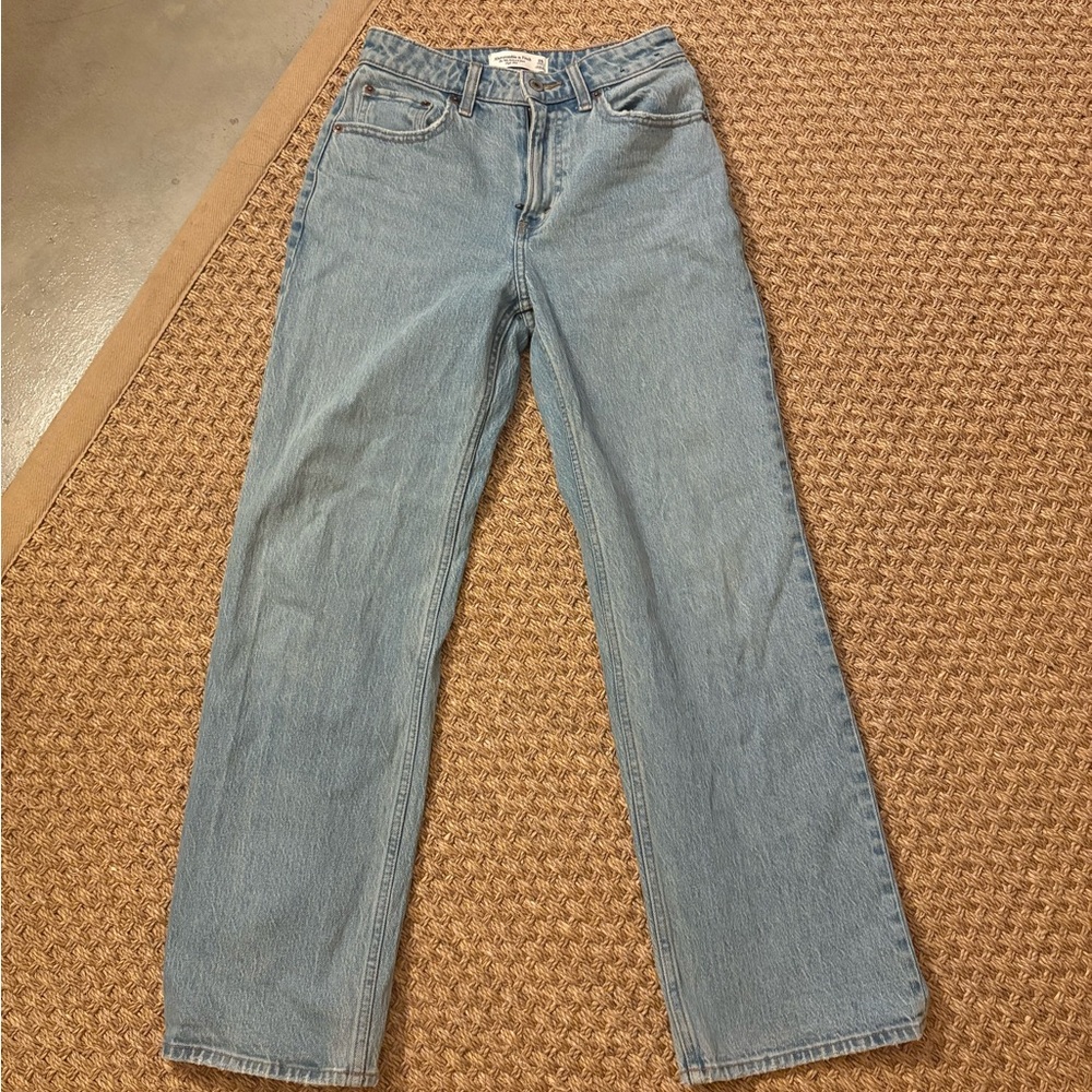 Abercrombie & Fitch Light Blue Straight Leg Jeans